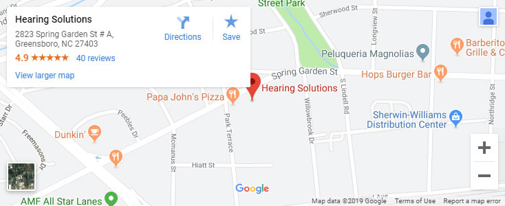 Hearing Solutions location map